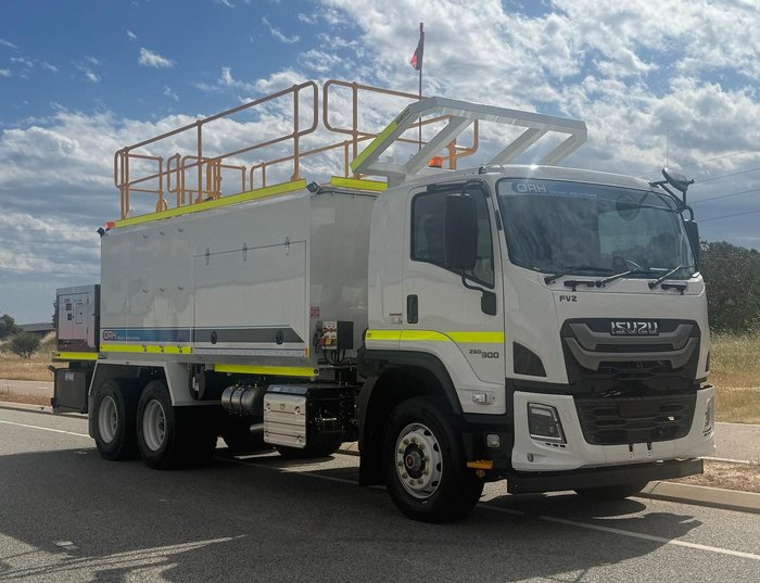 2025 Isuzu F Series FVZ 260-300 AT R55 WHITE