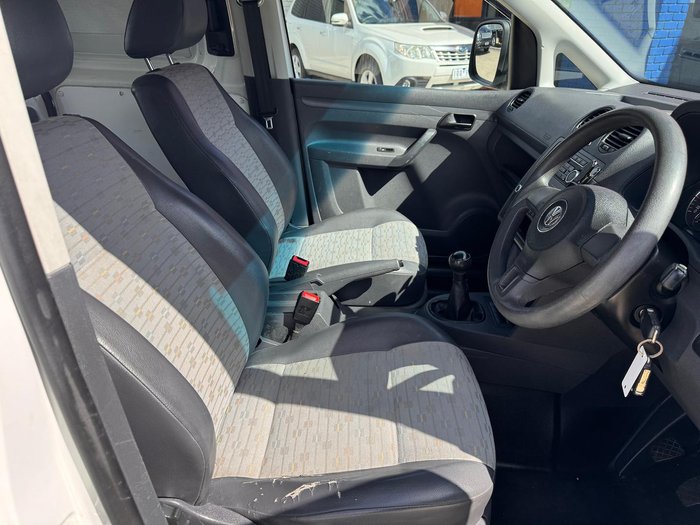 2011 Volkswagen Caddy TDI250 2KN MY11 Candy White