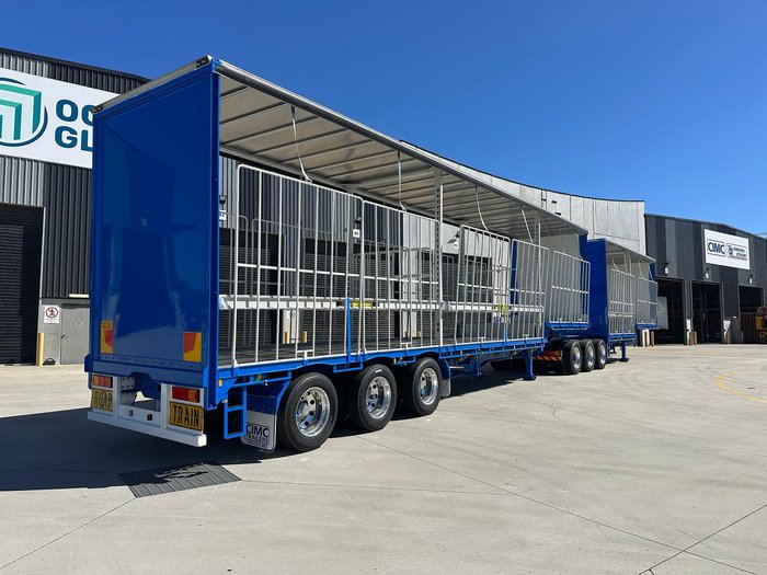 2025 CIMC 34 Pallet Drop Deck Curtainsider B Double