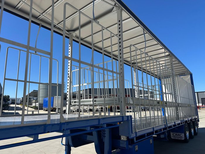 2025 CIMC 34 Pallet Drop Deck Mezzanine Curtainsider B Double