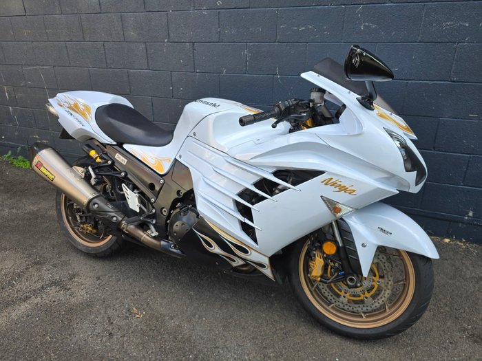 しらたま Tamiya Kawasaki Zx-14 Pearl White / Tamiya USA