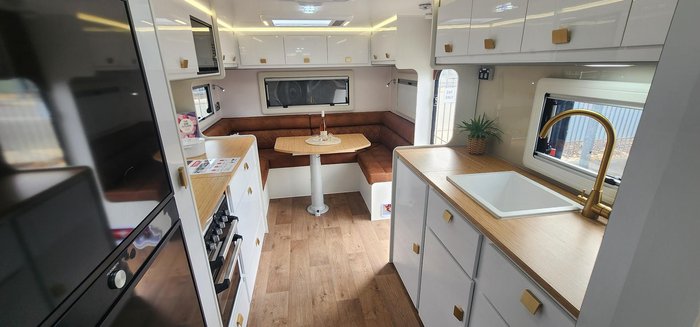 2025 JB Caravans Dirt Road Xtreme 23'6 Rear Door Club Lounge