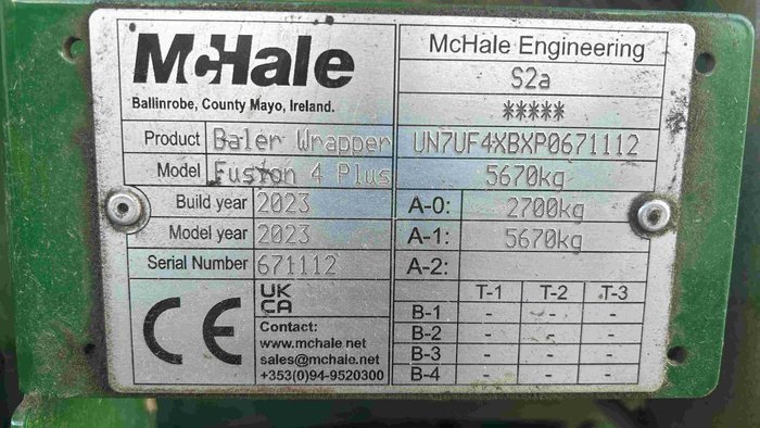 2023 McHale Fusion 4 Plus Green