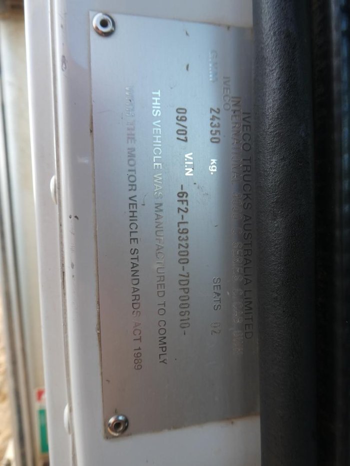 2007 International 9900 Eagle WHITE