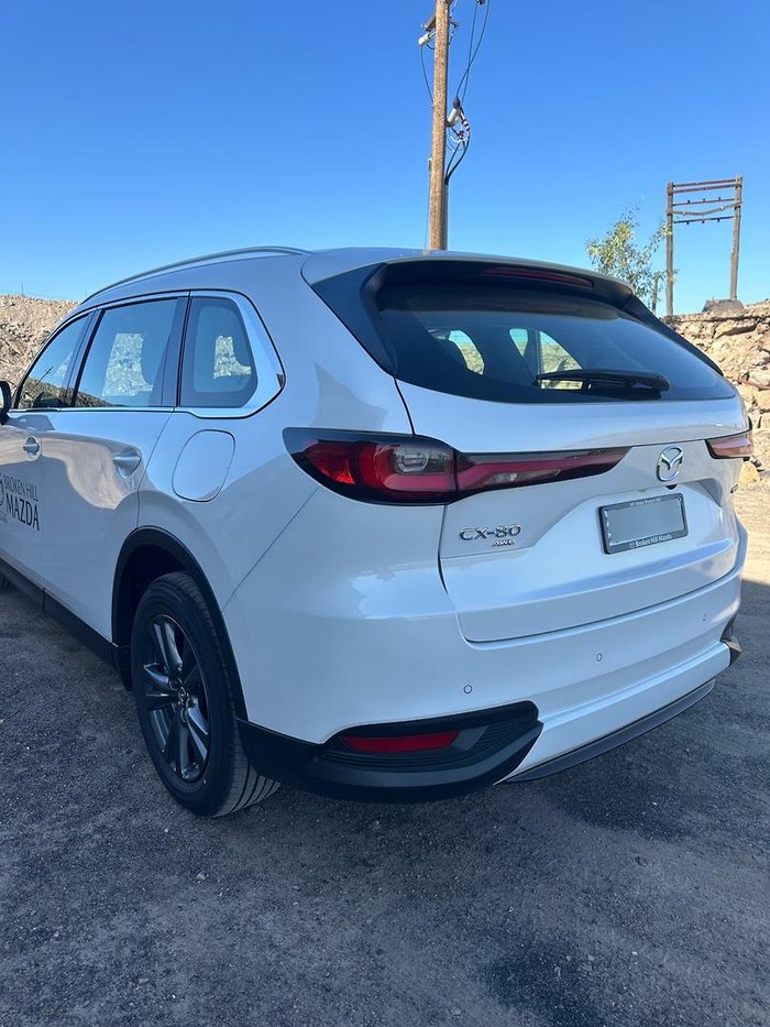 2024 Mazda CX-80 G40e Pure KL AWD Rhodium White