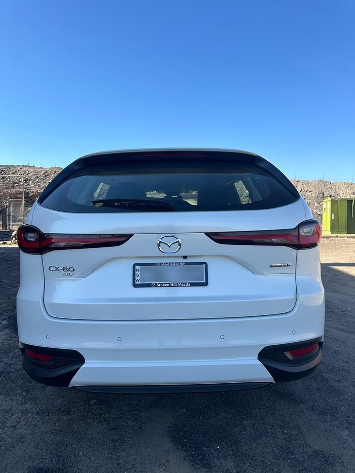 2024 Mazda CX-80 G40e Pure KL AWD Rhodium White