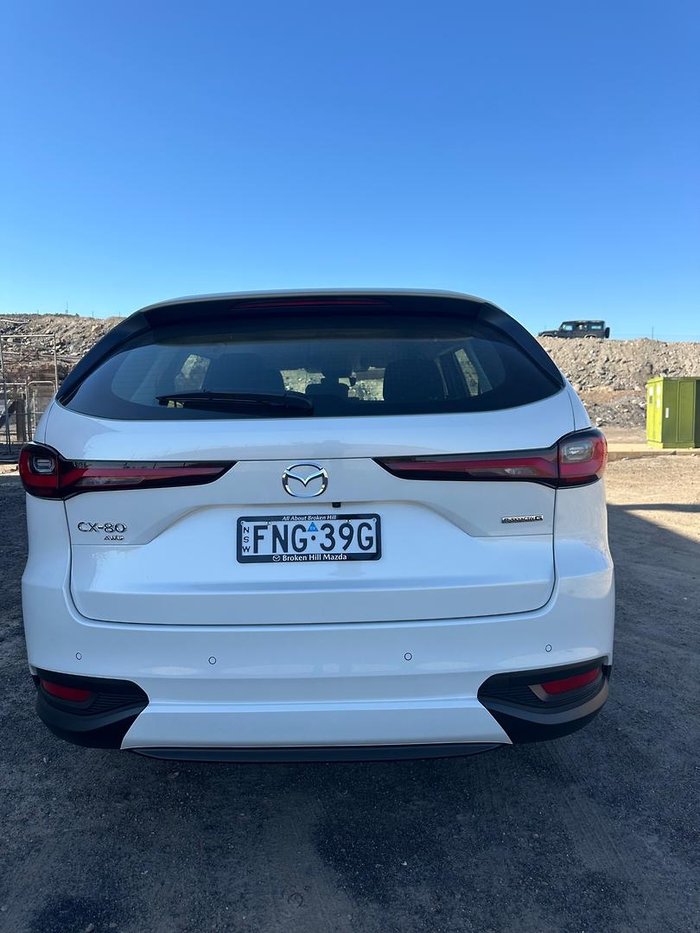 2024 Mazda CX-80 G40e Pure KL AWD Rhodium White