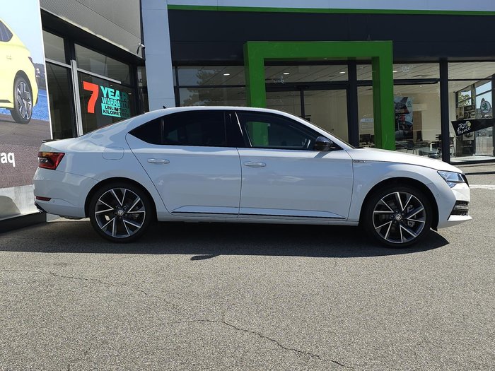 2024 SKODA Superb 206TSI SportLine NP MY24 4X4 Constant Moon White