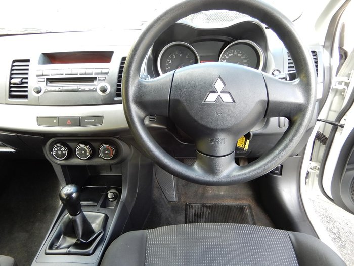 2010 Mitsubishi Lancer ES CJ MY11 White