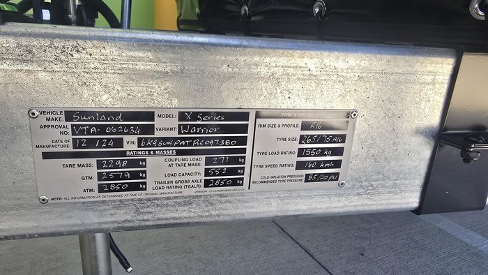 2024 X Series RV Warrior