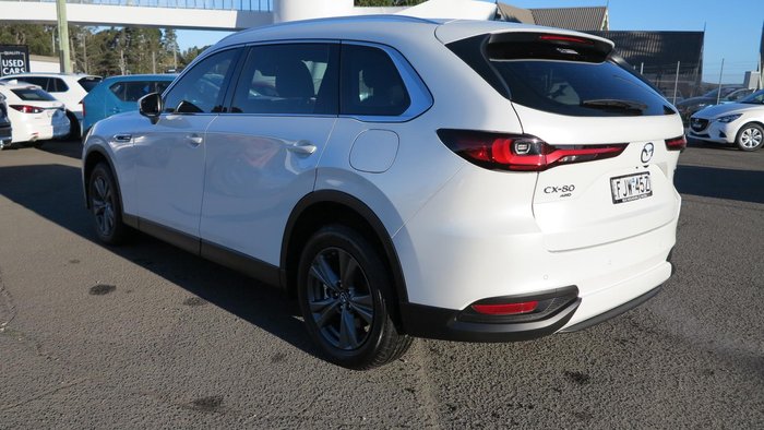 2024 Mazda CX-80 G40e Touring KL AWD Rhodium White