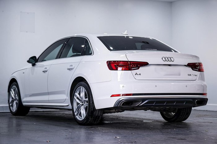 2019 Audi A4 35 TFSI S line B9 MY19 WHITE