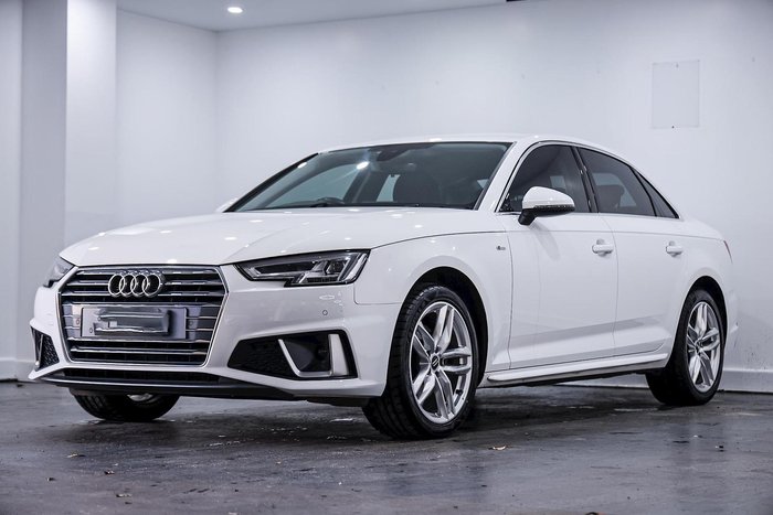 2019 Audi A4 35 TFSI S line B9 MY19 WHITE