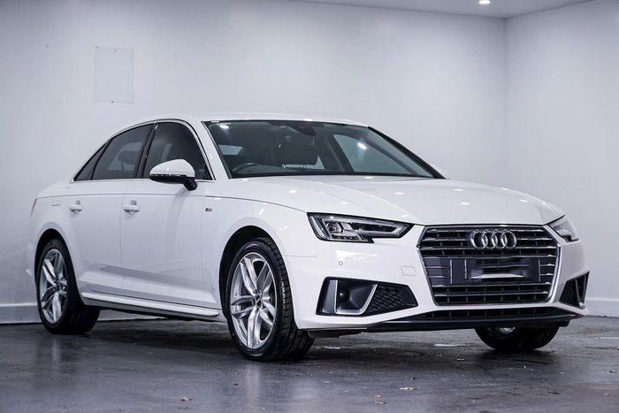 2019 Audi A4 35 TFSI S line B9 MY19 WHITE