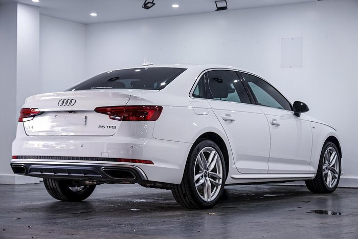 2019 Audi A4 35 TFSI S line B9 MY19 WHITE