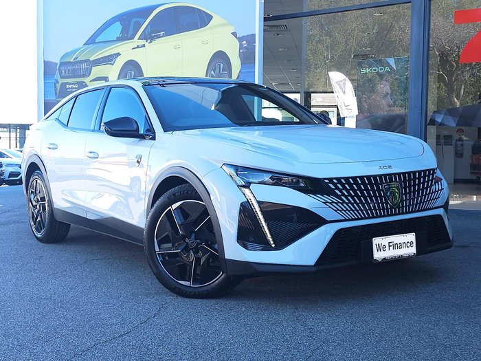 2025 Peugeot 408 GT Premium Hybrid P54 MY25 Okenite White