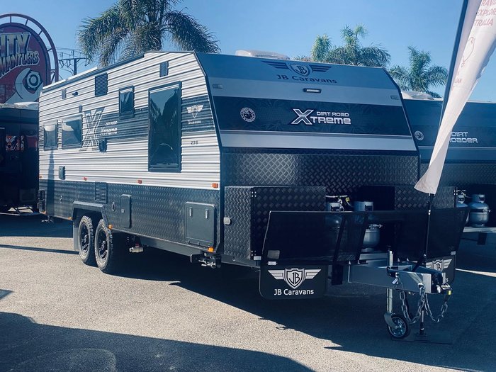 2025 JB Caravans 23'6 Dirt Road Xtreme Rear Club Save $12,365 Was $123,650