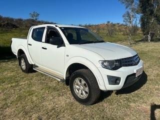 2014 Mitsubishi Triton GLX MN MY15 4X4 Dual Range White