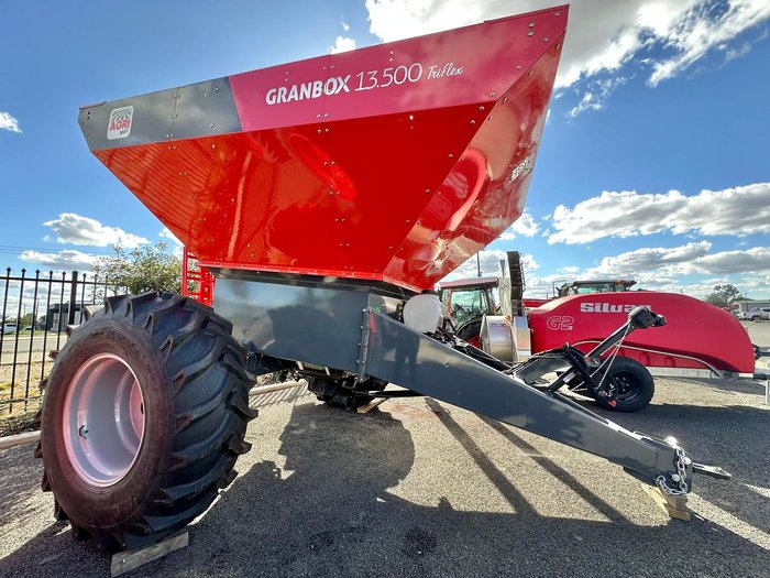 0 AGRIMEC Granbox Triflex Chaser Bin + Commodity Car 13,500 New Orange
