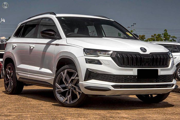 2025 SKODA Karoq 110TSI Sportline NU MY25 Moon White