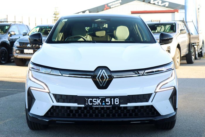 2024 Renault Megane E-Tech Techno EV60 XCB MY24 Solid White with Diamond Black roof