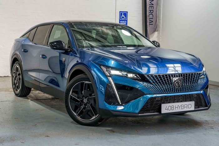 2025 Peugeot 408 GT Premium Hybrid P54 MY25 Obsession Blue