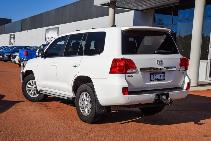 2013 Toyota Landcruiser GXL VDJ200R MY12 4X4 Constant Glacier White