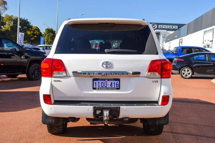 2013 Toyota Landcruiser GXL VDJ200R MY12 4X4 Constant Glacier White
