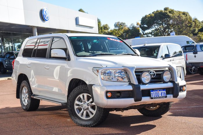 2013 Toyota Landcruiser GXL VDJ200R MY12 4X4 Constant Glacier White
