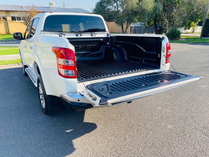2017 Mitsubishi Triton GLS MQ MY17 4X4 Dual Range White