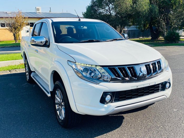 2017 Mitsubishi Triton GLS MQ MY17 4X4 Dual Range White