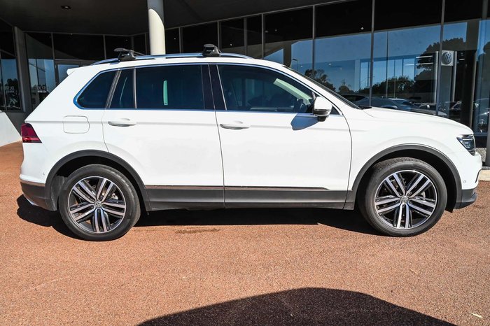 2019 Volkswagen Tiguan 162TSI Highline 5N MY19.5 Four Wheel Drive Pure White