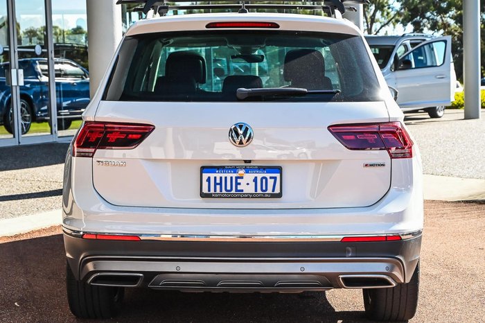 2019 Volkswagen Tiguan 162TSI Highline 5N MY19.5 Four Wheel Drive Pure White
