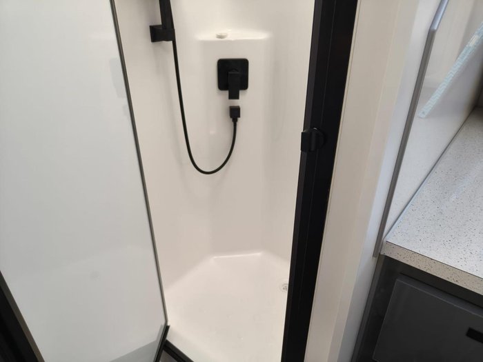 2023 JB Caravans Dirt Road Xtreme 20' Front Door