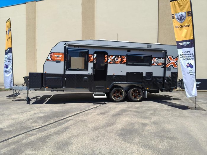 2023 JB Caravans Dirt Road Xtreme 20' Front Door