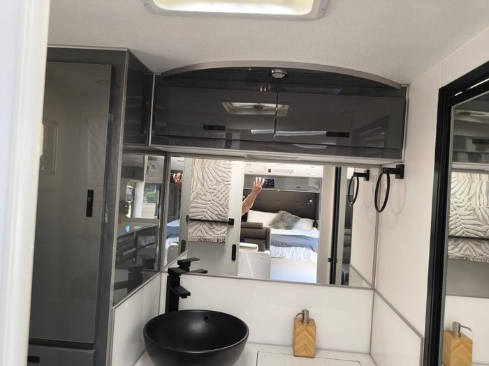 2023 JB Caravans Dirt Road Xtreme 20' Front Door
