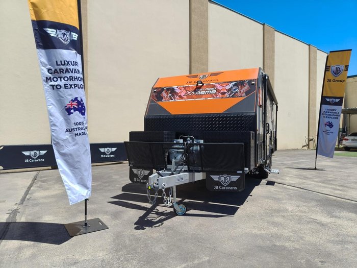 2023 JB Caravans Dirt Road Xtreme 20' Front Door