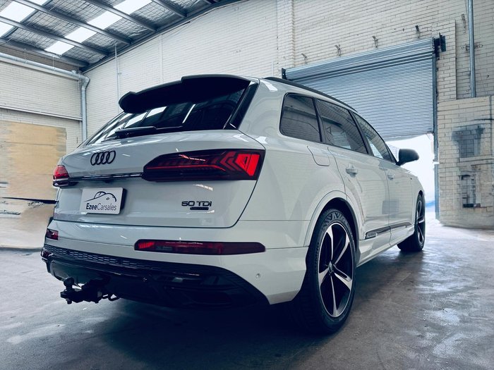 2021 Audi Q7 50 TDI S line 4M MY22 Four Wheel Drive Glacier White