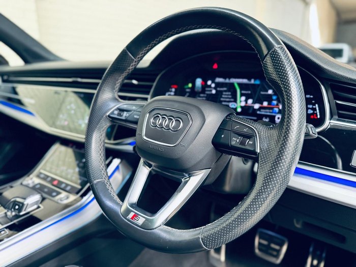 2021 Audi Q7 50 TDI S line 4M MY22 Four Wheel Drive Glacier White