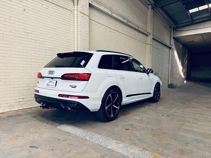 2021 Audi Q7 50 TDI S line 4M MY22 Four Wheel Drive Glacier White