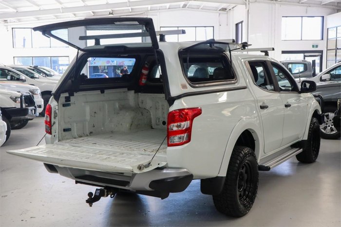 2018 Mitsubishi Triton GLX+ MQ MY18 4X4 Dual Range White