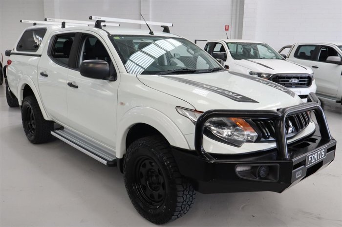 2018 Mitsubishi Triton GLX+ MQ MY18 4X4 Dual Range White