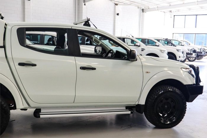 2018 Mitsubishi Triton GLX+ MQ MY18 4X4 Dual Range White