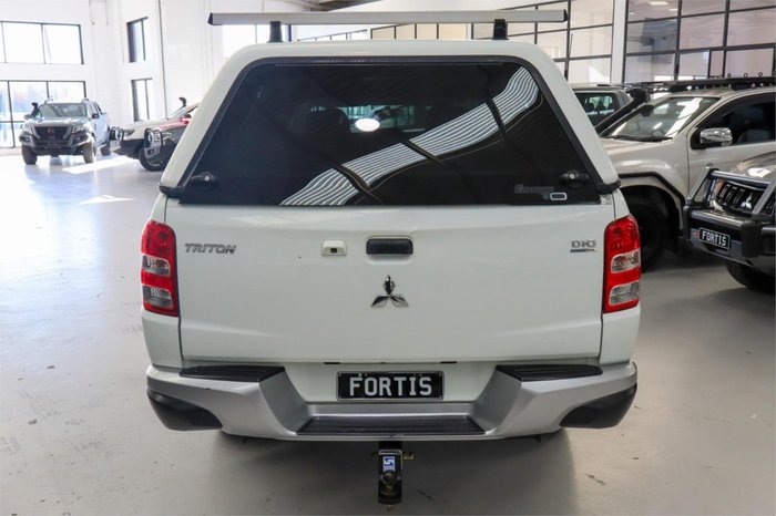 2018 Mitsubishi Triton GLX+ MQ MY18 4X4 Dual Range White