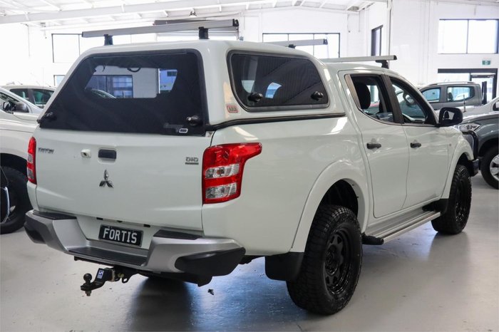 2018 Mitsubishi Triton GLX+ MQ MY18 4X4 Dual Range White