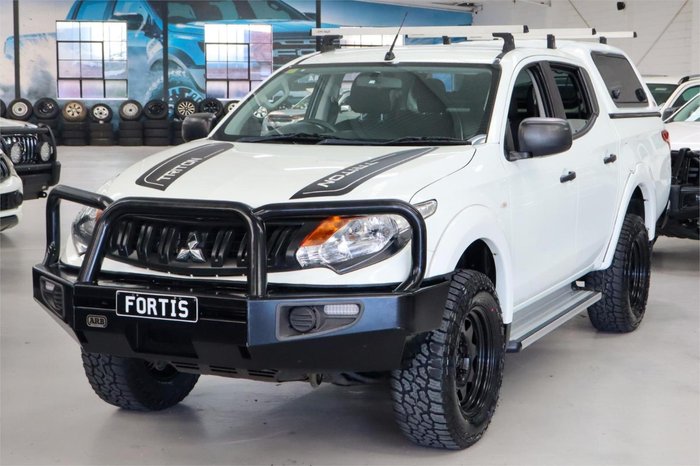 2018 Mitsubishi Triton GLX+ MQ MY18 4X4 Dual Range White
