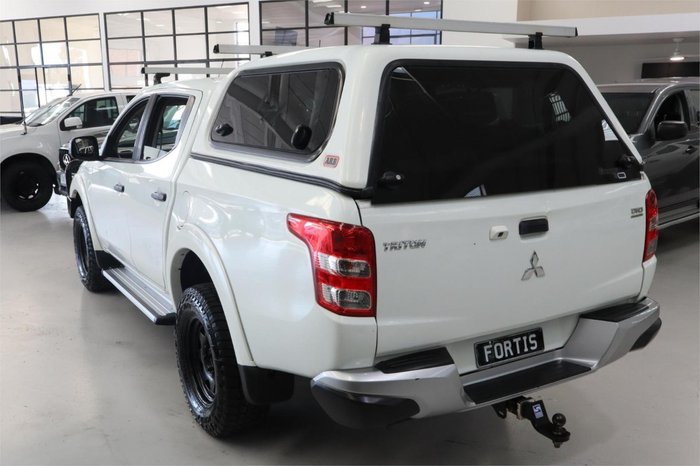 2018 Mitsubishi Triton GLX+ MQ MY18 4X4 Dual Range White