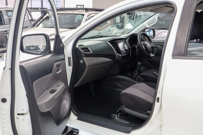 2018 Mitsubishi Triton GLX+ MQ MY18 4X4 Dual Range White