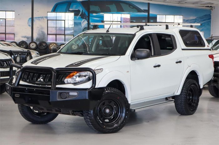 2018 Mitsubishi Triton GLX+ MQ MY18 4X4 Dual Range White