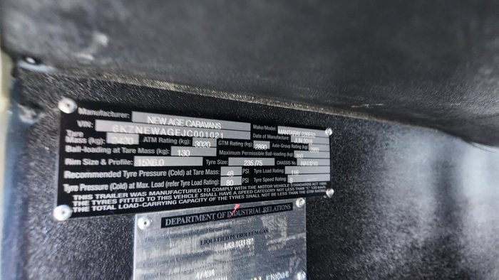 2018 New Age Caravans Manta Ray Mr22bes2